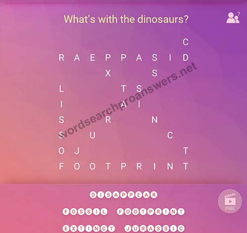 What’S With the Dinosaurs Word Search