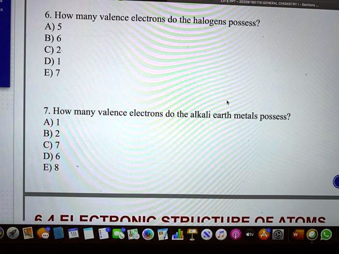 How Many Valence Electrons Do Alkaline Earth Metals Have
