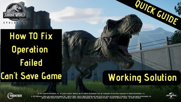 How to Save Game in Jurassic World Evolution