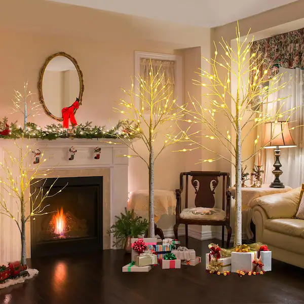 How to Decorate a Birch Tree for Christmas