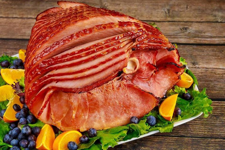 How to Decorate a Ham Platter