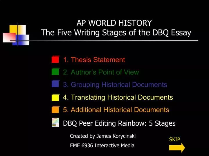 How To Write An Ap World History Dbq Powerpoint