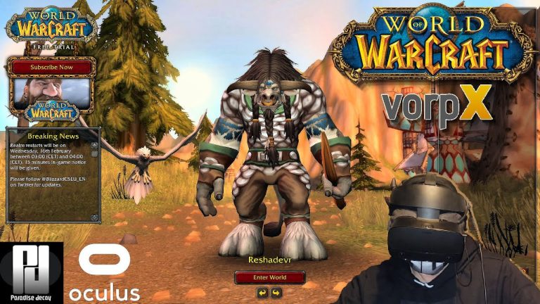 Using An Oculus Quest Vr Headset With World Of Warcraft