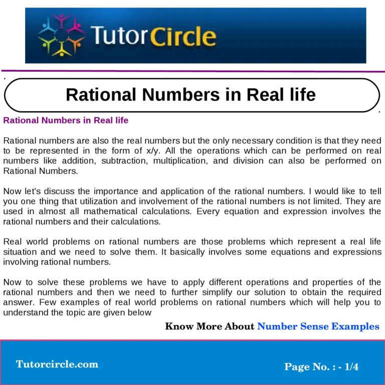 Give An Example Of A Rational Number In The Real-world.