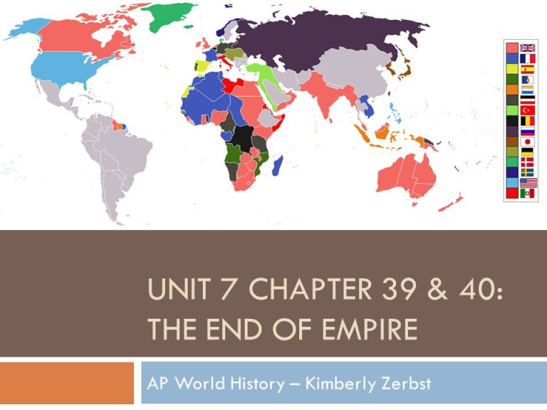 Ap World History Ch 39 End Of An Empire